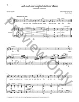 Ach Weh Mir Ungluckhaftem Mann piano sheet music cover